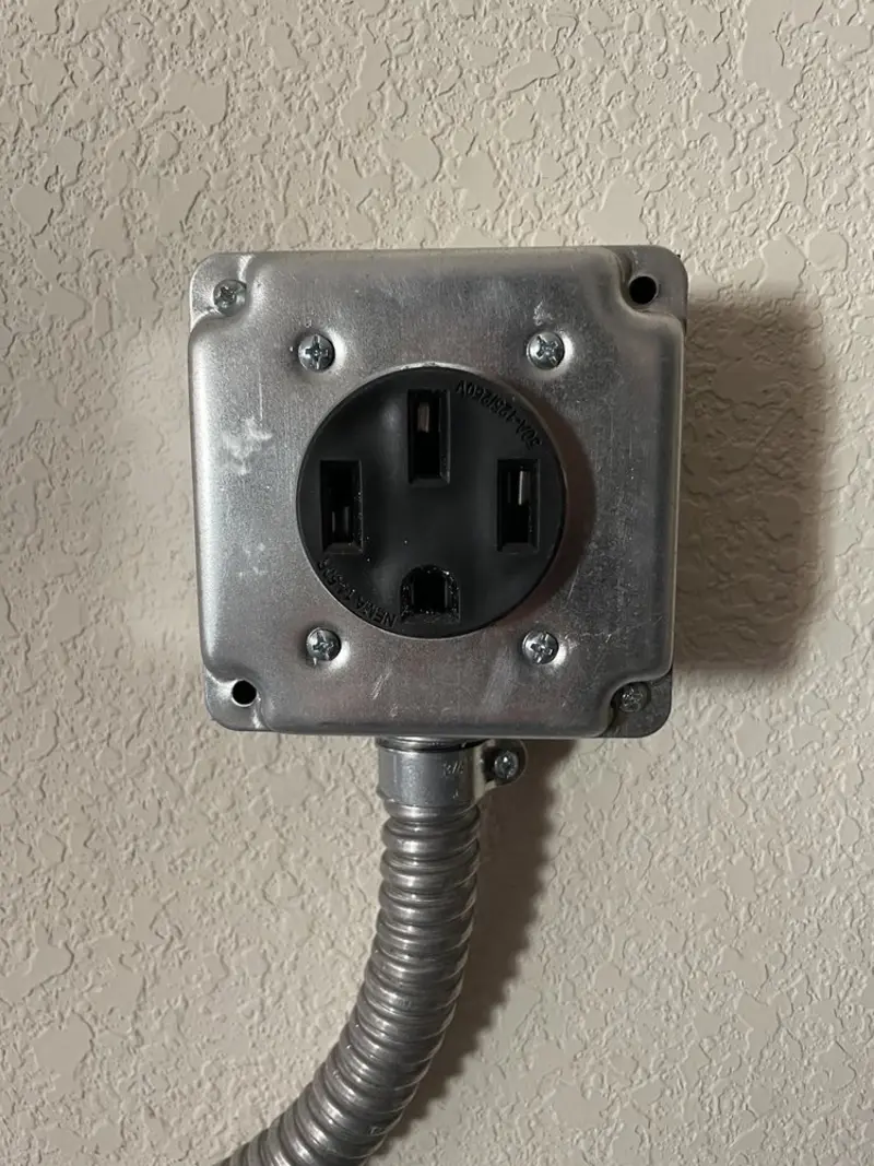 NEMA 14-50 outlet installed for Smart Home Electrical in Midland